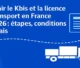 Obtenir le kbis et la licence de transport en France
