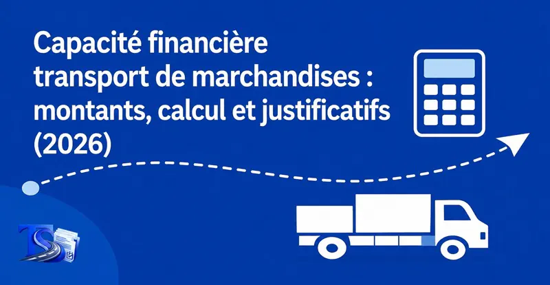Transport solution - Capacité financière transport de marchandises - montants, calcul et justificatifs (2026)